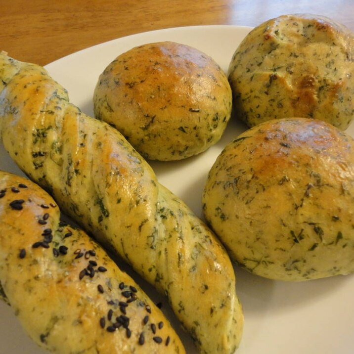 春の香り よもぎパン Hb使用 レシピ 作り方 By Alinaアリーナ 楽天レシピ